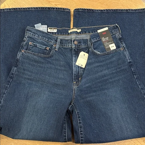 Levi's women's 728 high rise wide leg jeans NWT - Woodstock - Picture 6 of 7